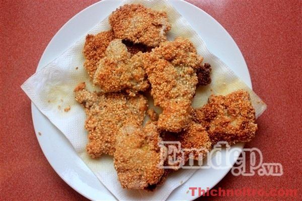 Cách làm món thịt tẩm vừng chiên giòn thơm ngon khó cưỡng!