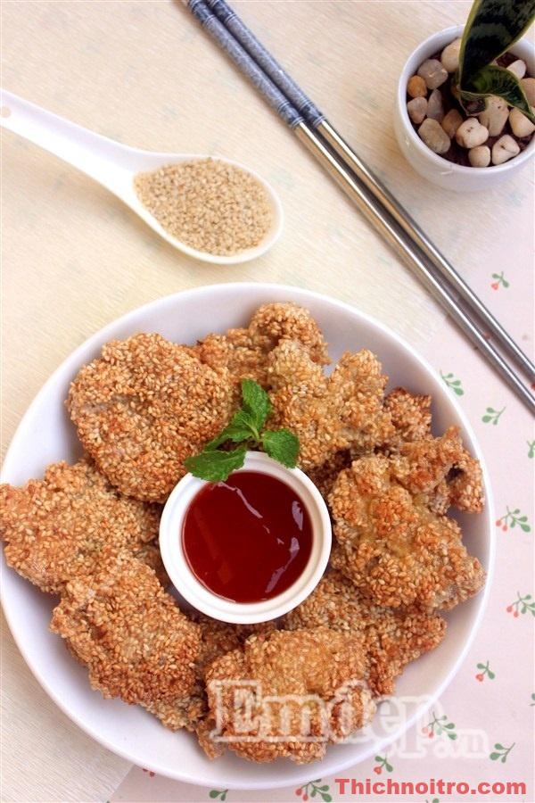 Cách làm món thịt tẩm vừng chiên giòn thơm ngon khó cưỡng!