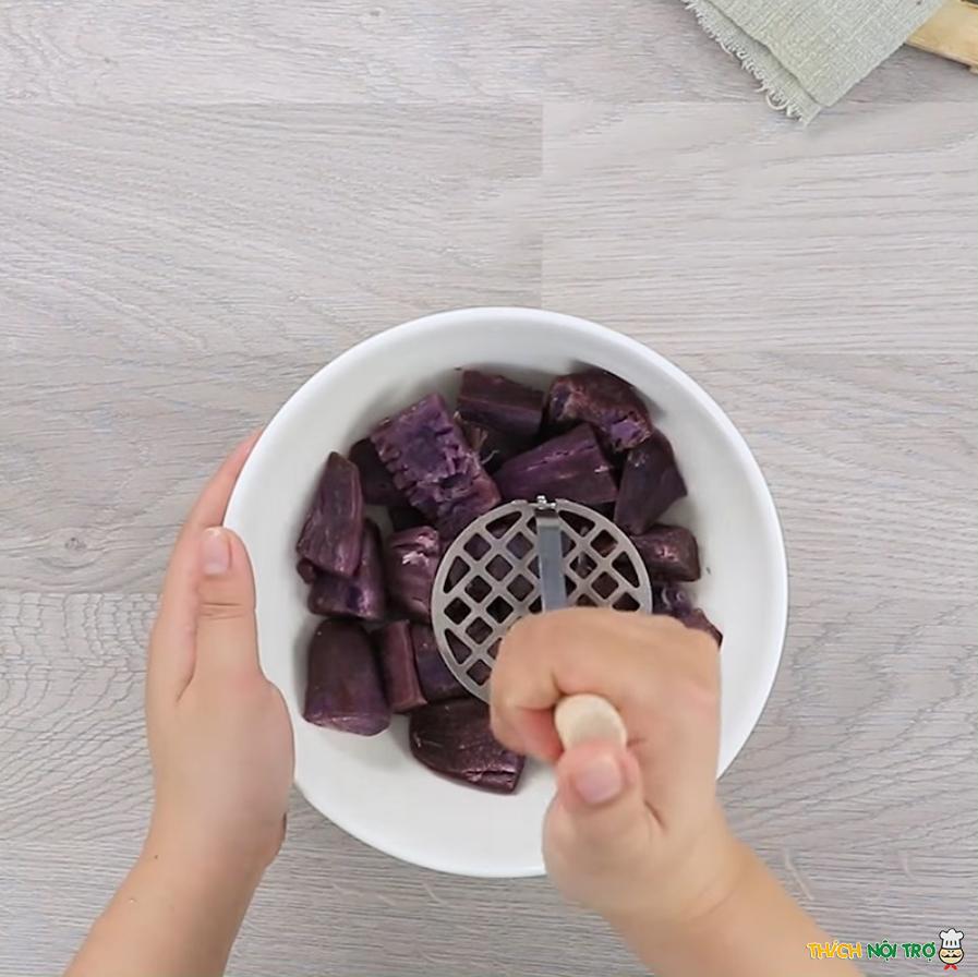 Cách làm bánh khoai lang tím 3 vị thơm ngon khó cưỡng
