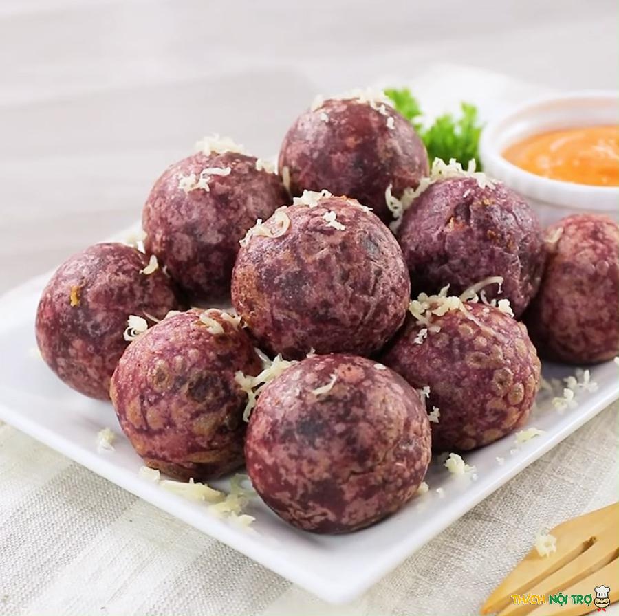 Cách làm bánh khoai lang tím 3 vị thơm ngon khó cưỡng